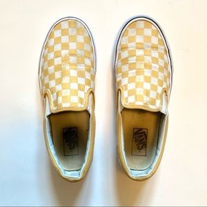 Yellow Checkered Vans